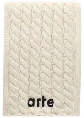 Zdjęcie produktu dla Szalik Arte Arte Textured Logo Scarf "Cream" dla Męskie
