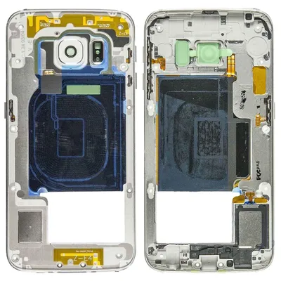 Produktbild von Mittelrahmen Front Housing Gehäuse für Samsung Galaxy S6 Edge G925F Weiß Ersatz