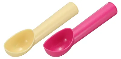 Produktbild von Obstlöffel und Melonenausstecher - 2-teiliges Set - Küchenzubehör - Rot Beige
