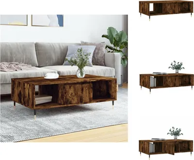Obrázek produktu pro vidaXL Konferenční stolek kouřový dub 104x60x35 cm materiál na bázi dřeva - Konferenční stolky