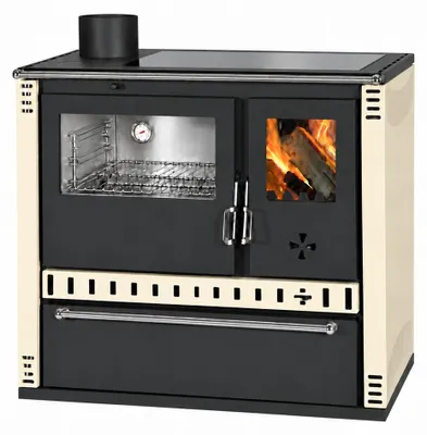 Immagine prodotto di Cucina a legna PRITY GTD FI G DR 10,9 kW, Avorio, forno sinistro
