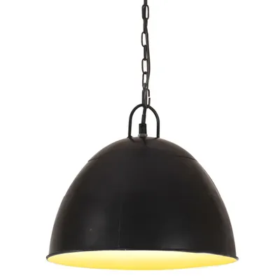 Zdjęcie produktu dla Industrialna lampa wisząca, 25 W, czarna, okrągła, 31 cm, E27