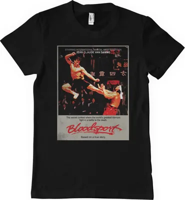 Produktbild von Bloodsport Vintage Poster T-Shirt - Large - Black