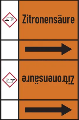 Produktbild von Dreifke® Rohrleitungsband, Zitronensäure, Rolle = 33 m | Folie selbstklebend ...
