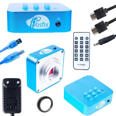 Produktbild von Mikroskopkamera, 4K-Bildgebung, USB- und HDMI-Konnektivität, schwarz