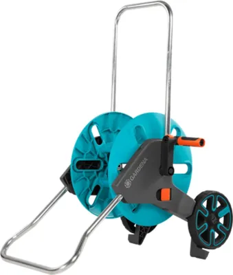 Produktbild von Gardena AquaRoll M, Wagenrolle, Manuell, Funktional, Schwarz, Blau, Orange, Kunststoff, Freistehend