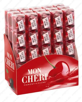 Zdjęcie produktu dla Mon Cheri 15 batonów z 5 indywidualnie zapakowanymi czekoladkami 52g 15-pak