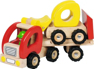 Produktbild von Goki 55963, LKW, 3 Jahr(e), Gummi, Holz, Schwarz, Rot, Holz, Gelb