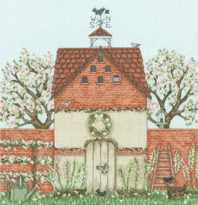 Produktbild von Bothy Threads Kreuzstich Stickpackung "Taubenschlag", Zählmuster, XSS22, 26x26cm