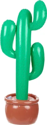 Immagine prodotto di Decorazione gonfiabile per feste a base di cactus verde-marrone 85 cm - taglia unica