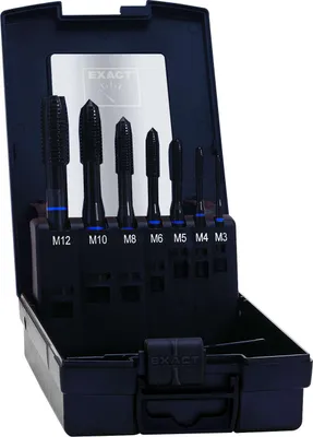 Produktbild von EXACT Maschinengewindebohrer-Satz HSSE / VA M3-M12 Form B - 42305