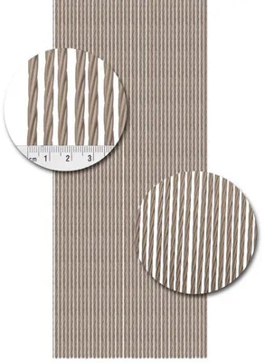 Produktbild von Unyqoos® Fliegengardine Napoli aus Kunststoff, Taupe 100 x 240 cm – Fliegenvorhang mit 160 PVC‑Fäden/m, Nylonkern für geräuschlosen Durchgang