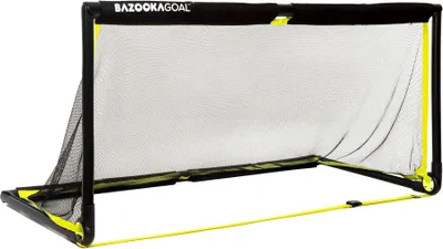 A mini soccer goal on a white background.
