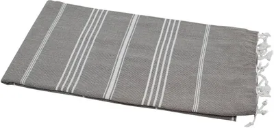 Produktbild von Hamamtuch Sultan cappuccino mit weißen Streifen ca. 100x180 cm