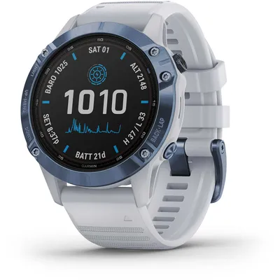 Produktbild von Garmin - Smartwatch Unisex fenix 6 – Pro Solar Edition Blau 010-02410-19