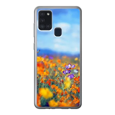 Produktbild von MuchoWow® Handyhülle Schutzhülle Hülle für Samsung Galaxy A21s Kosmos - Farben - Frühling Silikon Softcase Handy Hülle - Hartschale