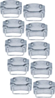 Produktbild von Alberts 850999 Kistengriff, galvanisch verzinkt, dickschichtpassiviert, 104 x 85 mm, 10er Set