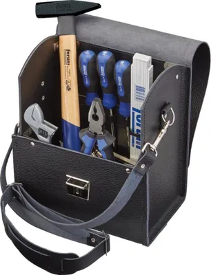 Produktbild von Forum Werkzeug-Tasche Leder 280 x 140 x 210 mm