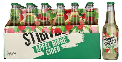 Produktbild von Stibitzer Apfel Birne Cider 4,5% Vol. 6x4x0,33l