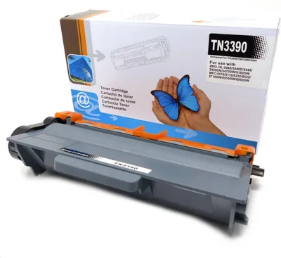 Produktbild von Toner ersetzt Brother TN3390 (Schwarz) – 12.000 Seiten, Kompatibel mit Brother HL, DCP, MFC Serien
