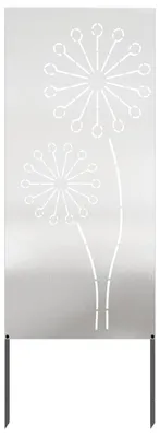Obrázek produktu pro vidaXL Zahradní zástěna na ochranu soukromí stříbrná 50 x 140 cm nerezová ocel