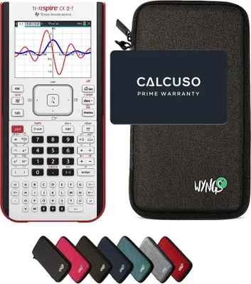 Produktbild von TI-Nspire CX II-T inkl. WYNGS Schutztasche Dunkelgrau - Grafikrechner - Basic Set