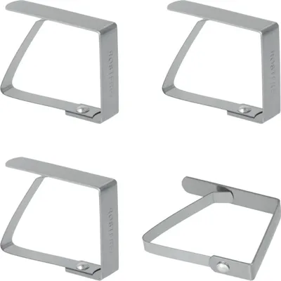 Produktbild von METALTEX 254500010 Tischtuchklammern 4er Set, Inox / Tischdeckenhalter