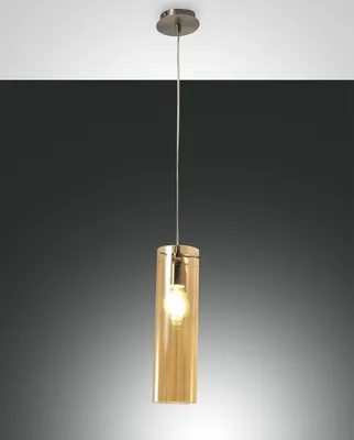Produktbild von Fabas Luce Pendelleuchte Sintesi E27 Ø100mm Bernstein