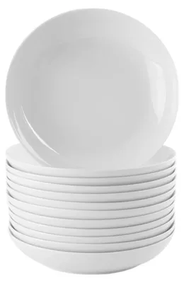 Produktbild von 12-tlg. Porzellan Set Suppenteller 20 cm"Maxima" Holst Porzellan/Germany