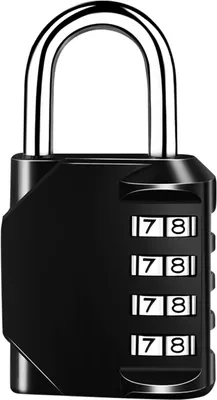 Imagen del producto de Candado combinable de 4 dígitos, color , para gimnasios, garajes, cajas de almacenamiento
