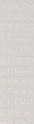 Produktbild von Wachsbuchstaben Klein-Buchstaben-Set  a-z "BASIC " Weiß 8 x 0 mm, zum Verzieren von Kerzen