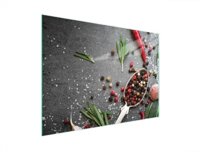 Image de Planche à découper en verre 40x30 épices