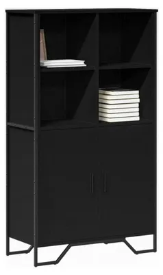 Produktbild von Schwarzes Highboard 79,5 x 35,5 x 137,5 cm