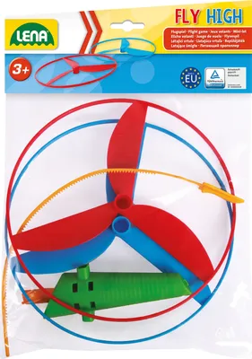 Produktbild von LENA Propeller Flugspiel Fly HIGH mit 2 Rotoren 18cm