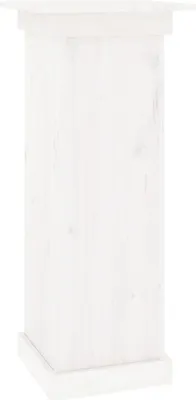 Obrázek produktu pro vidaXL Stojan na květiny bílý 40x40x90 cm, masivní borovicové dřevo