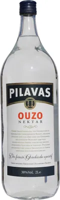 Produktbild von Ouzo Nektar Normal 2 L 38% Pilavas Anis Schnaps
