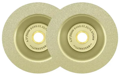 Productafbeelding van Diamant slijpschijven, profiel, 2 stuks, 115 mm, voor droog- en nat slijpen van graniet, marmer en tegels