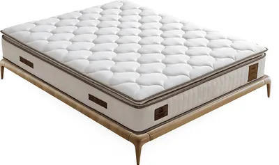Immagine prodotto di Elegante letto con materasso tessile in beige