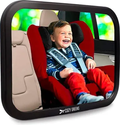Productafbeelding van Famanu baby autospiegel met extra breed gezichtsveld - 11,5 x 7,5 inch
