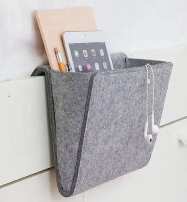 Produktbild von CHPN – Nachttischtasche – Sofa-Organizer – Sofa-Organizer – Grau – Aufbewahrungstasche – Nachttisch – Sofa-Organizer – 1 Fach