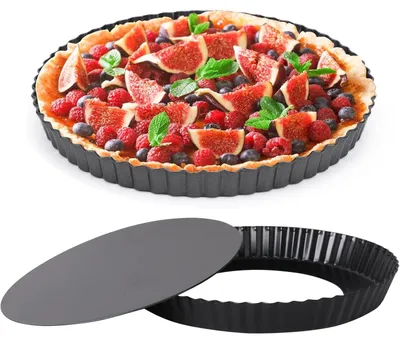 Obrázok produktu pre Forma na quiche s priemerom 22 cm s odnímateľným dnom – nepriľnavá oceľ