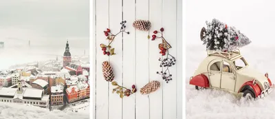 Obrázok produktu pre Nástenné plagáty do obývačky Vianočné dekorácie 3x 50x70