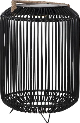 Produktbild von Star Trading LED Solar Lampe stehend schwarz 34x48cm 481-72