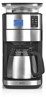Filterkaffeemaschine mit Mahlwerk, 1,25 l Thermo, Timer, 1000 W
