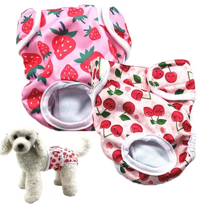 Produktbild von 2er-Pack wiederverwendbare Hundewindeln, Hygienepads für Welpen, hochabsorbierende Hundewindeln, waschbare Tierwindeln, für den Komfort von Haustieren, zur Inkontinenzbehandlung bei kleinen Hunden
