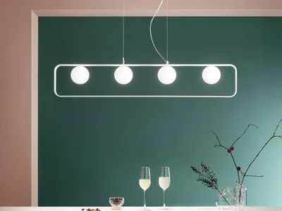 Produktbild von LUCE Design Roxy Pendelleuchte 4fach G9 Weiß