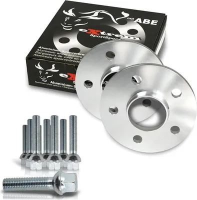 Produktbild von NJT Spurverbreiterung Spurplatten SET LK 5x112 2x 10 = 20mm 66,6 + Radschrauben