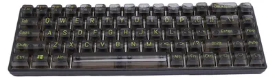 Obrázek produktu pro Mechanická herní klávesnice s 68 klávesami, 60 % rozložením, technologií Anti-Ghosting a RGB podsvícením – kabelová klávesnice pro PC a notebooky s modrými spínači