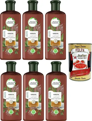 Produktbild von Coconut Milk Shampoo, spendet trockenem Haar Feuchtigkeit, in Zusammenarbeit mit den Royal Botanic Gardens of Kew – 6x250 ml+ Italian Gourmet polpa 400g