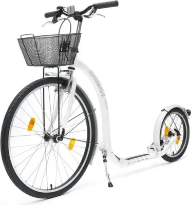 Image de Trottinette Kickbike City G4 avec panier Blanc